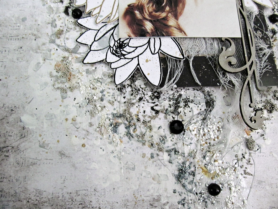 Kalalayaa's Art Stuido: Black N White Mixed Media Layout with regard to