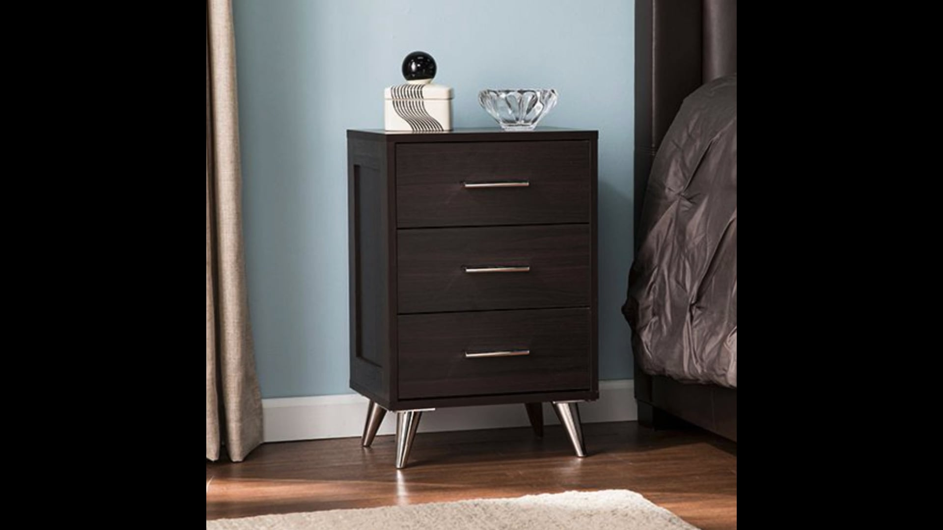 Kalla Modern Storage Nightstand - Midcentury - Nightstands And Bedside ... intended for Kalla Dressers Where Craftsmanship Meets Contemporary Style