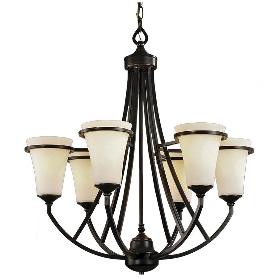 Khaleesi 6-Light Antique Bronze Transitional Candle Chandelier At Lowes.com for