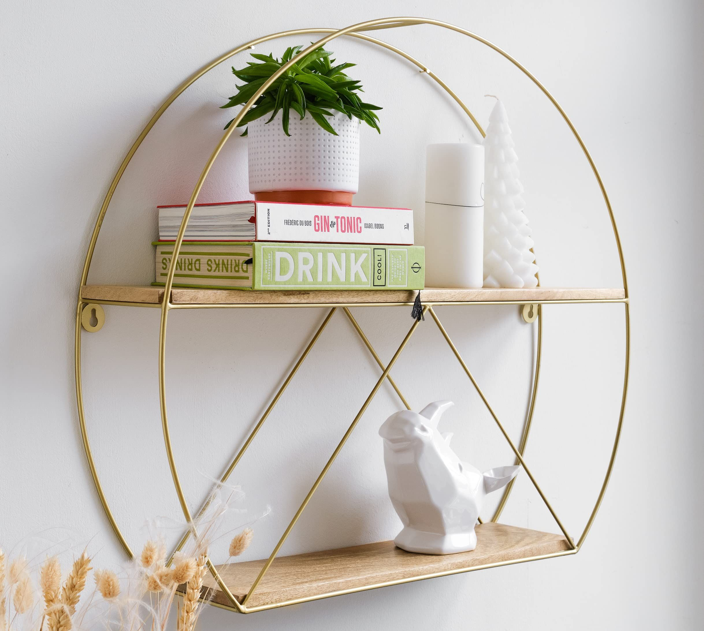 Kimisty Gold Wall Shelf, Extra Large, Bathroom, Bedroom Floating ... with The Art of Styling 36" Gold Wall Shelves Mastering the Look