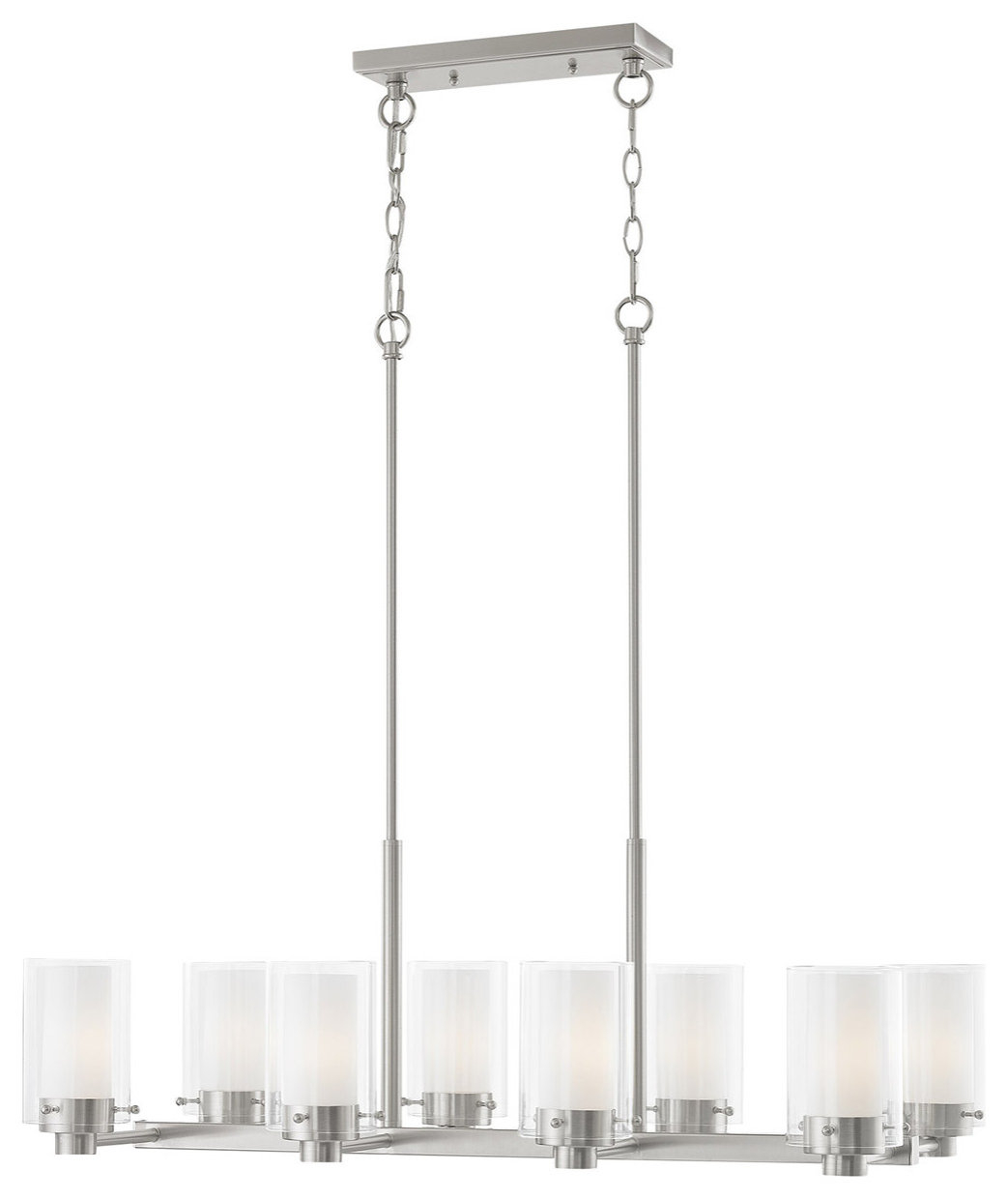 Livex 50678-91 8-Light Brushed Nickel Chandelier, Brushed Nickel ... within The Livex Lighting 46155-91 Chandelier A Masterpiece of Brushed Nickel Lighting