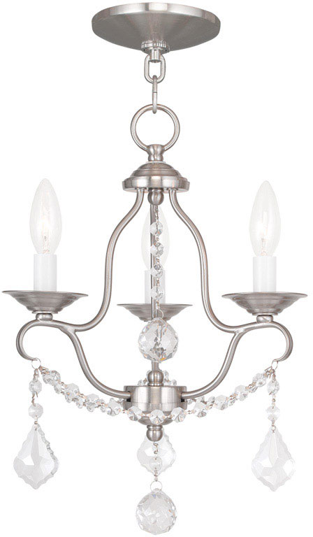 Livex 6423-91 Chesterfield Traditional Brushed Nickel Mini Chandelier ... with Bringing Brilliance Home How to Best Utilize Your Livex Brushed Nickel Chandelier