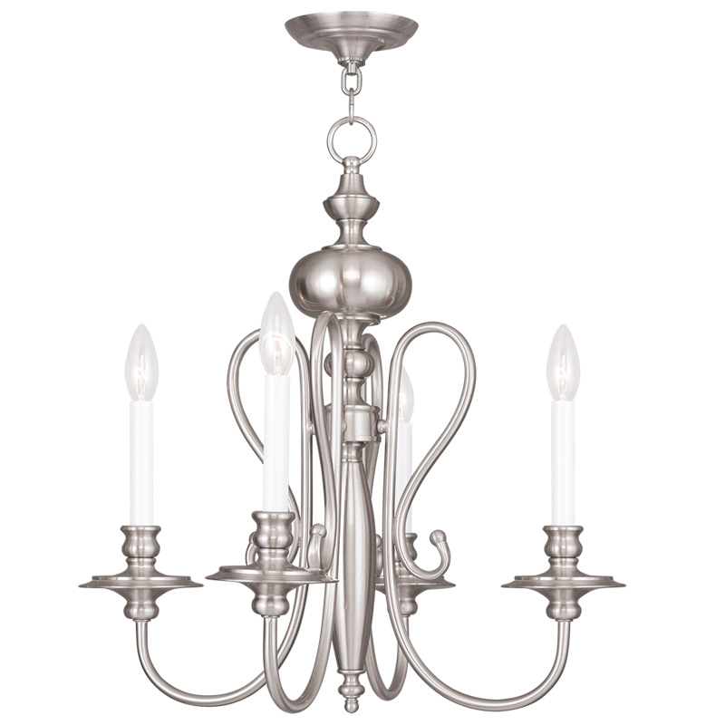 Livex Lighting Caldwell Chandelier Brushed Nickel 5164-91 in