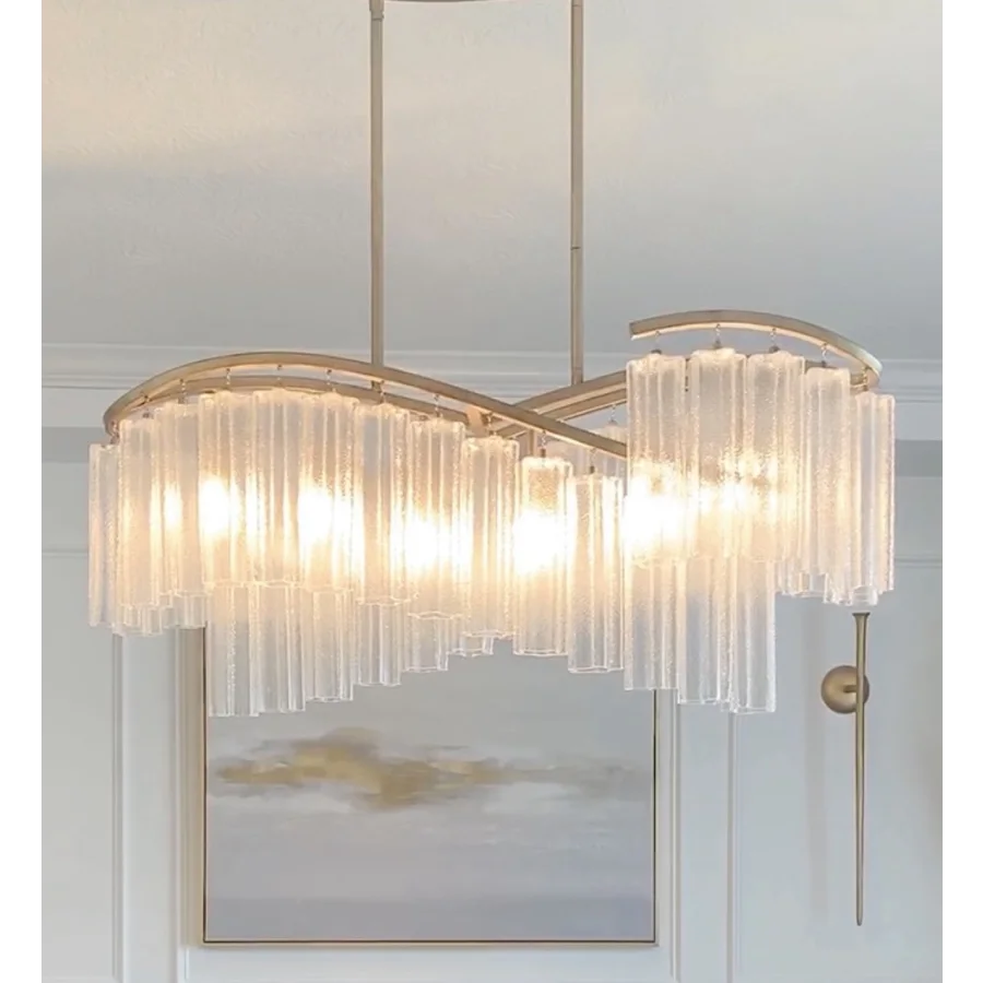 Maxim 39579Wflgs Victoria 6 Light 41" Wide | Build.com Linear ... for Designing with Light The Forte Lighting 2739-06 41"W Linear Chandelier