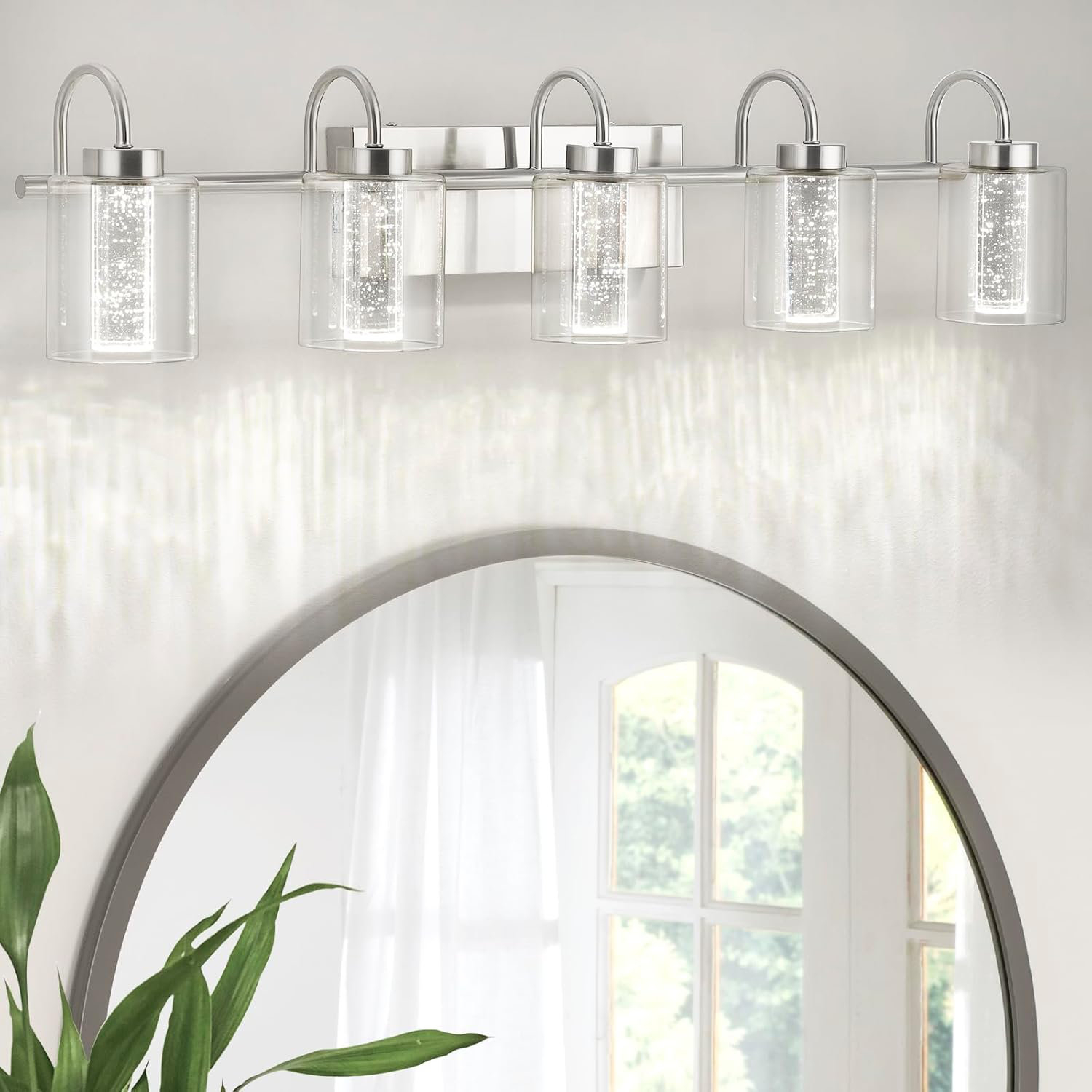 Mercer41 Bathroom Crystal Vanity Lights Fixtures For Bathroom Hallway ... within