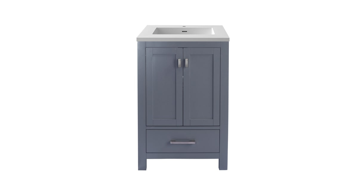 Miseno Mv-24-313Ang-G-Mw Wilson 24" Free Standing Single Basin Vanity ... with regard to Tips for Styling Your Space with the Miseno MM-AMER24 Americana Vanity
