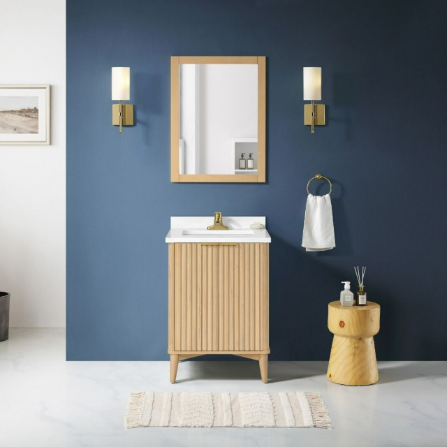Miseno Mv-Berk24-15Vva Berkeley 24" - Midcentury - Bathroom Vanities ... in Tips for Styling Your Space with the Miseno MM-AMER24 Americana Vanity