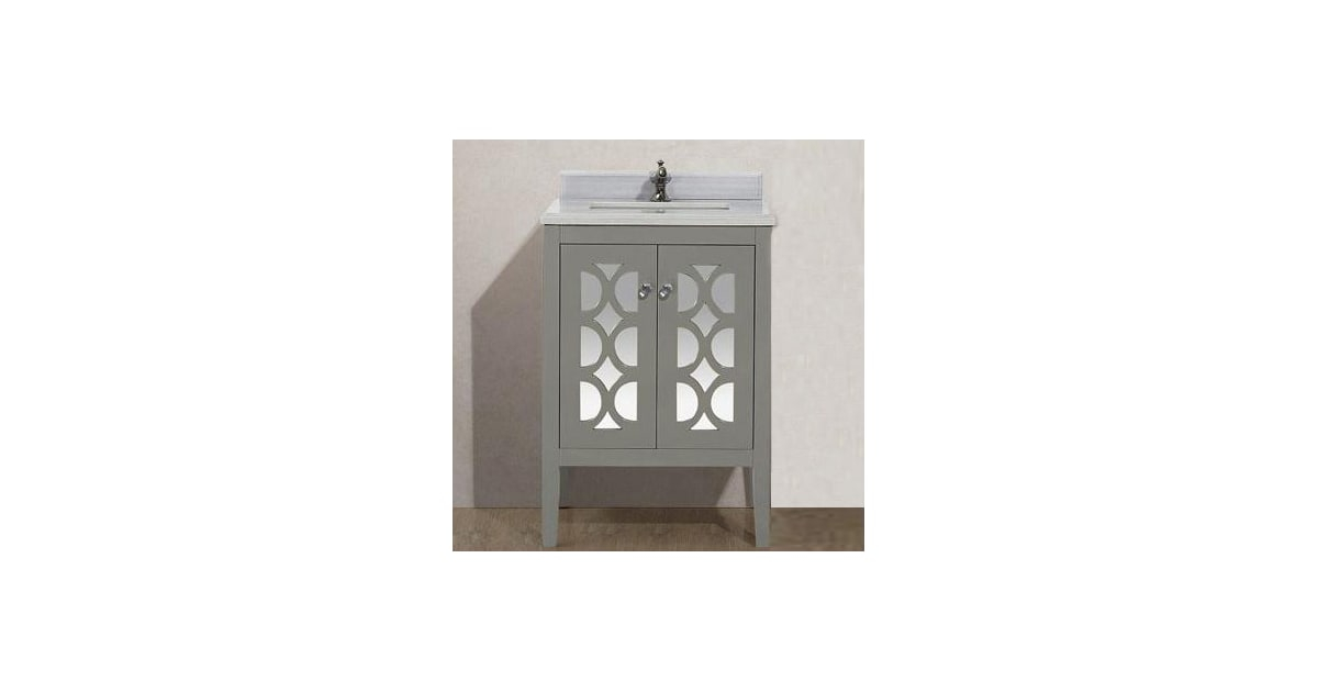 Miseno Mv-Mar24-G Mare 24" Free Standing Vanity With Vanity Top And ... with regard to