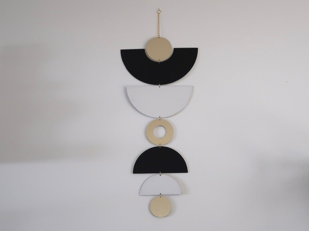 Mixed Metal Wall Hanging, Modern Wall Art, Geometric Wall Art - Etsy regarding Discovering the Unique Charm of Mixed Metal Wall Art