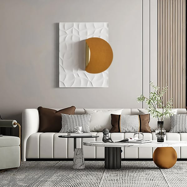 Modern Orange Rectangle Wall Decor Background Creative Geometric Wall ... inside Unveiling the Versatility of Walnut Rectangle Wall Decor