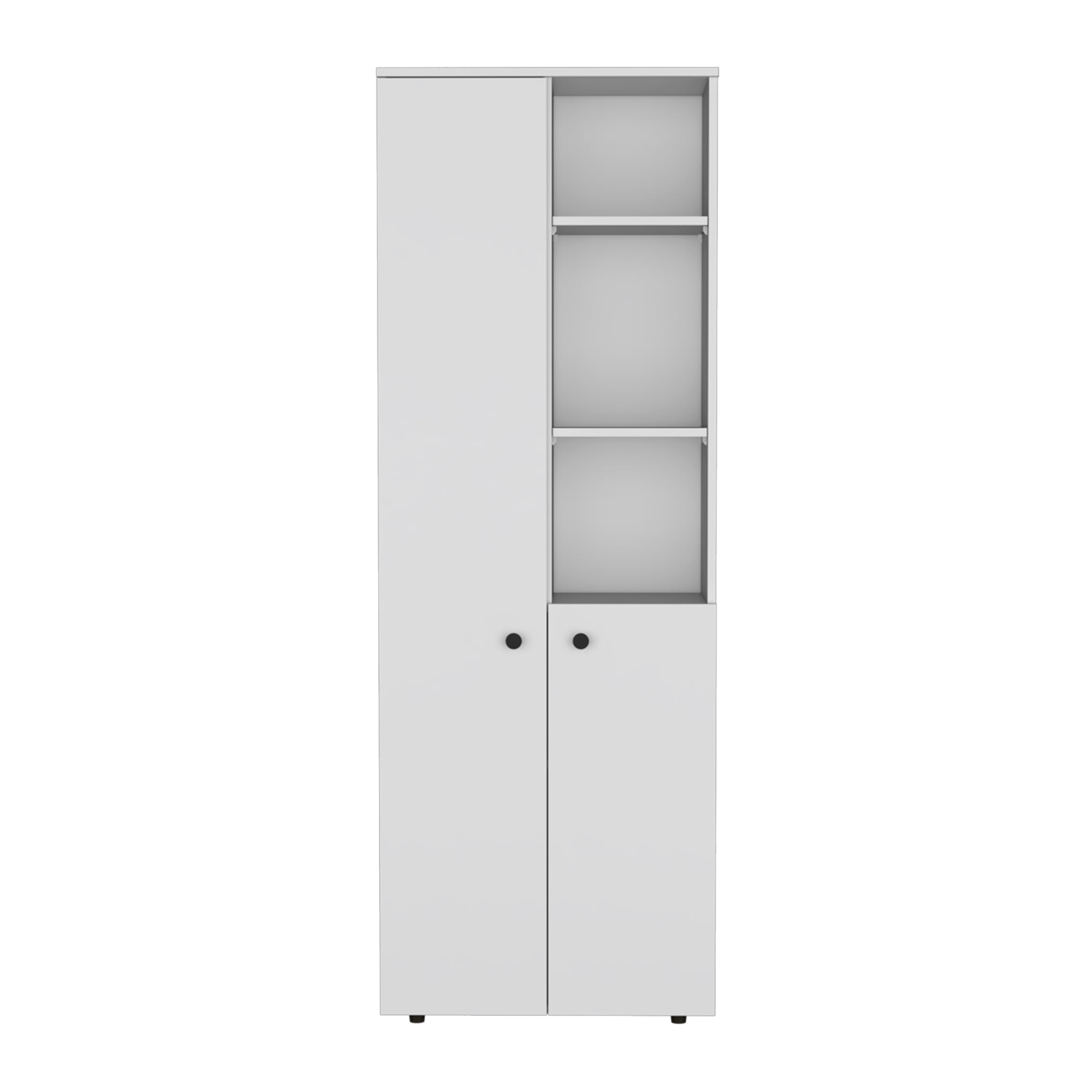 Newboti Furniture Konik 67-Inch High Storage Cabinet Kitchen Pantry ... throughout