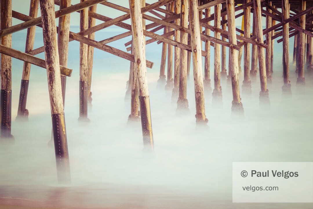 Ocean Pier Wall Art: Newport Beach Pier Pilings Print, Orange County ... within