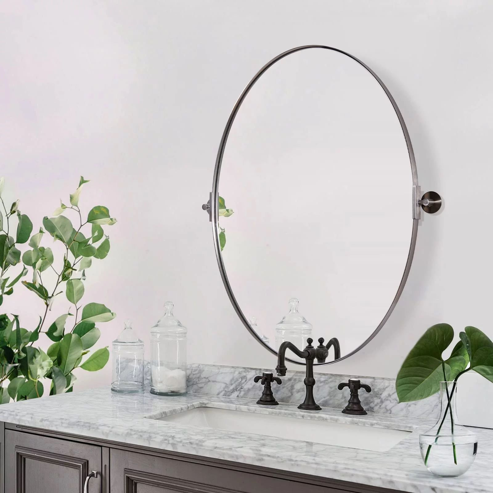 Oval Mirrors For Bathroom: 6 Stylish Designs To Enhance Your Space regarding