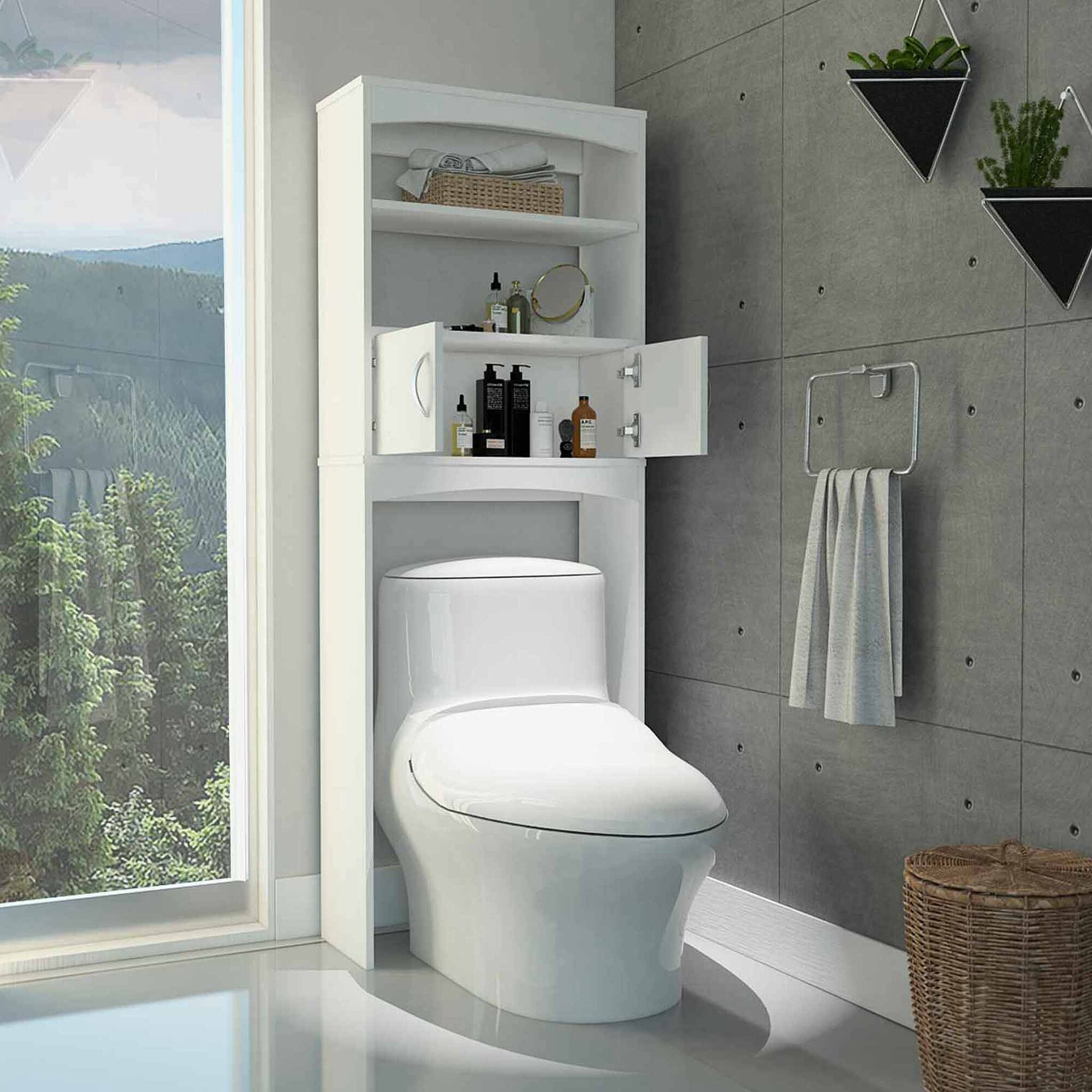 Over-The-Toilet Storage - Bed Bath &Amp; Beyond regarding