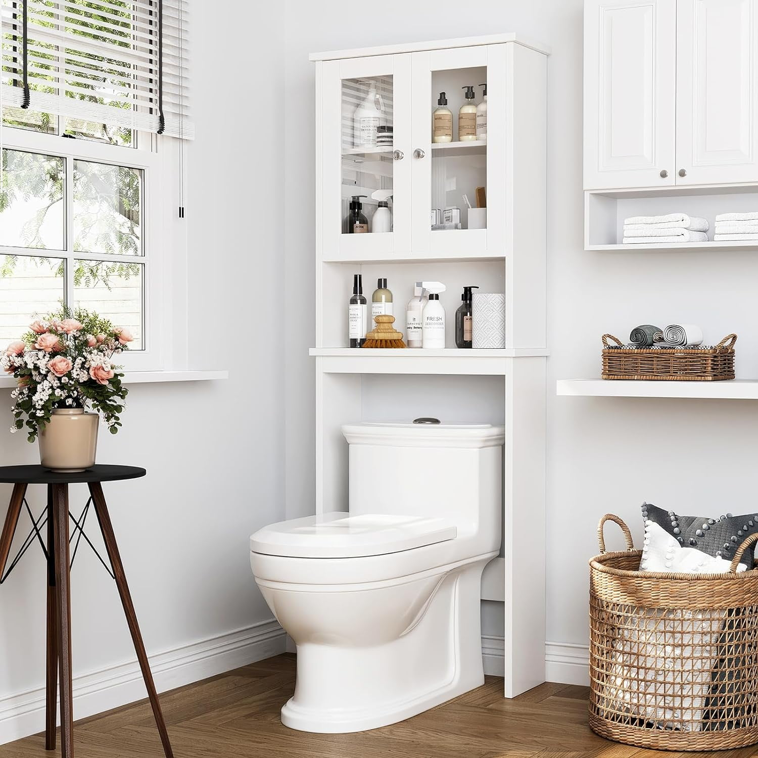 Over The Toilet Storage Cabinet For Bathroom, Storage Organizer Over ... in