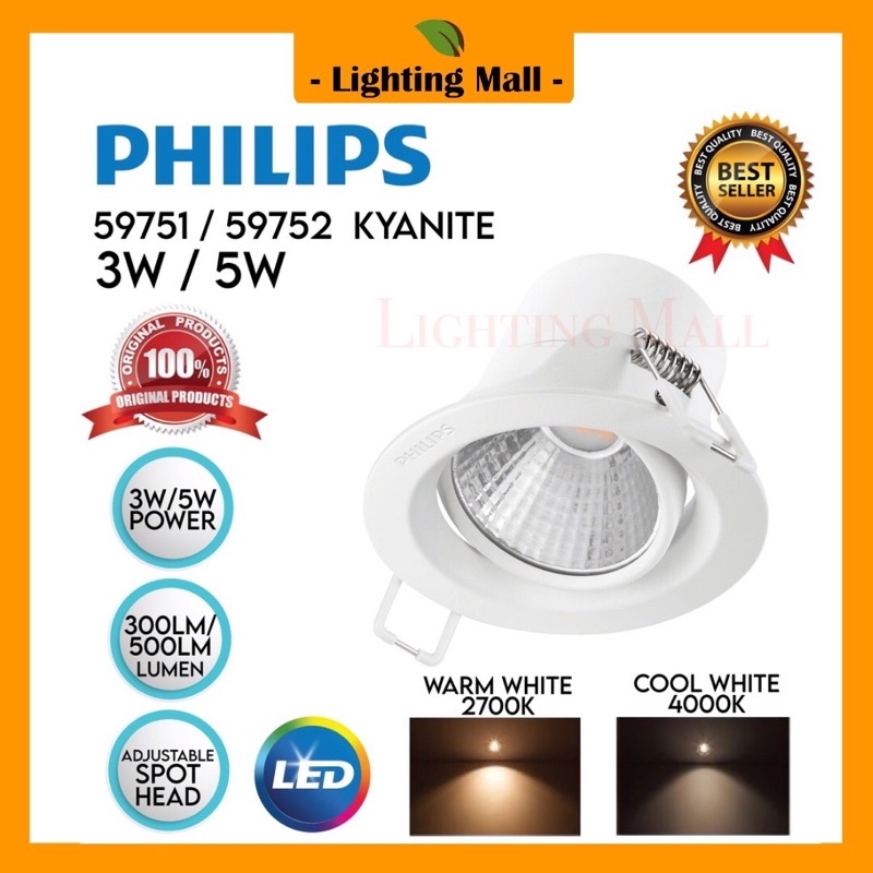 Philips Led Eyeball 59776 Pameron 7W Recessed Spotlight Sl201 4.5W ... throughout Bringing Warmth and Elegance Home with the Pameron 14.2'' Satin Gold Light