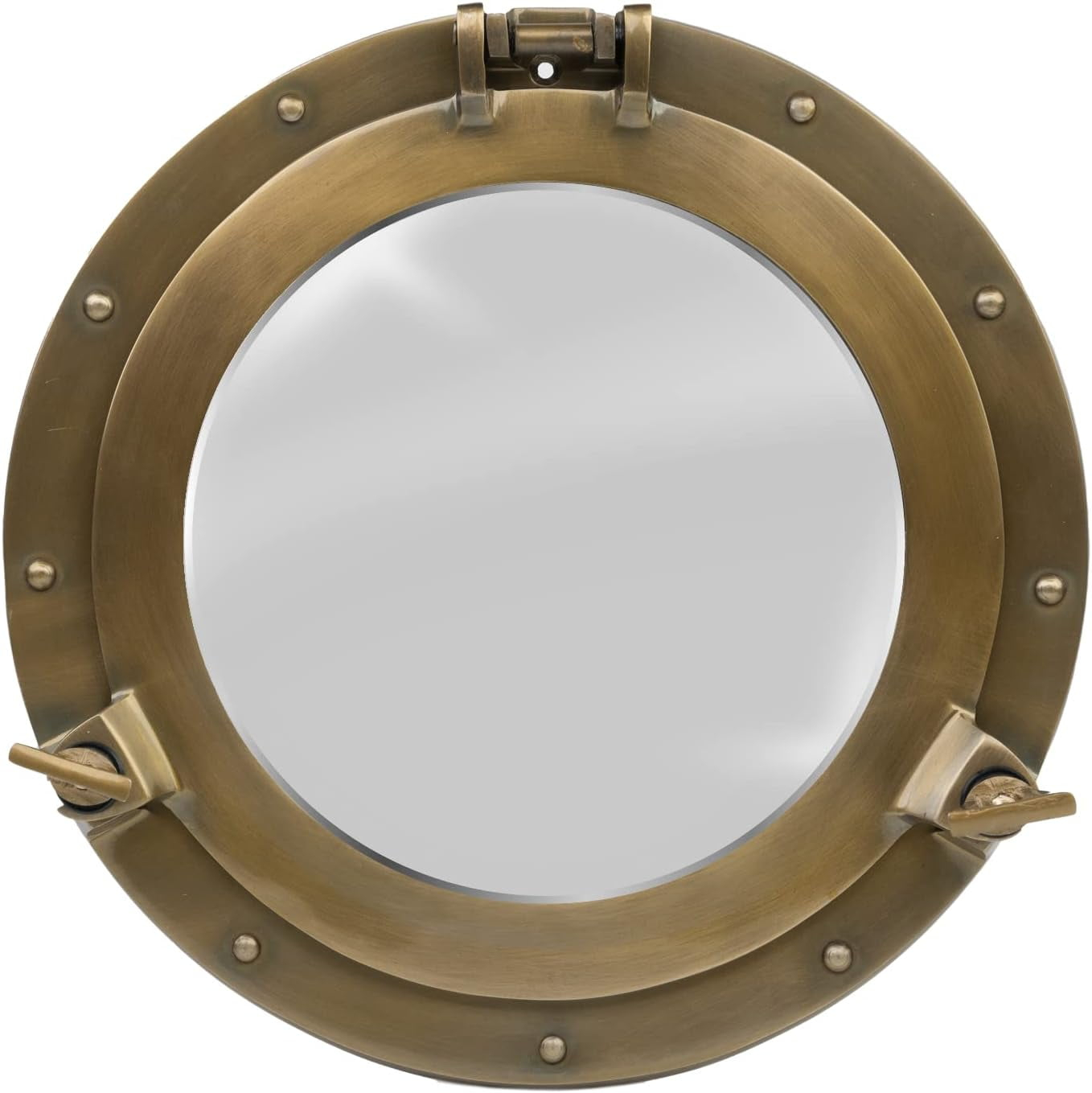 Porthole Window - 8 Inch Brass Finish | Nautical Wall Décor For ... throughout How an 8-Inch Brushed Nickel Porthole Mirror Can Elevate Your Coastal Aesthetic