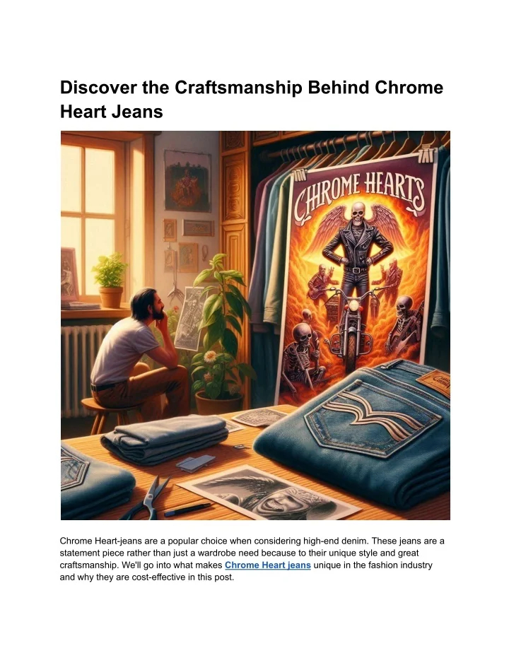 Ppt - Discover The Craftsmanship Behind Chrome Heart Jeans Powerpoint ... with