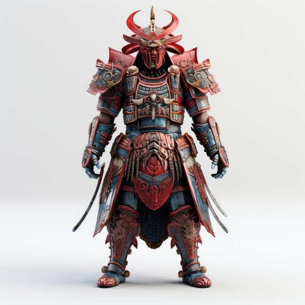 Premium Photo | Illustration Japanese Samurai Armor Showcasing ... inside The Intricate Craftsmanship of "The Jaguar" Under Glass Collage