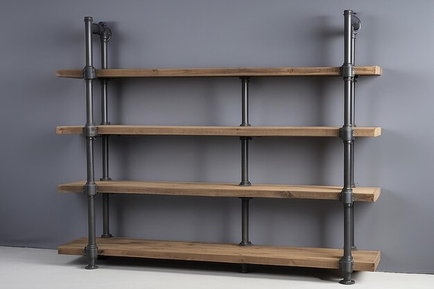 Premium Photo | Industrial Pipe Shelving Unit regarding