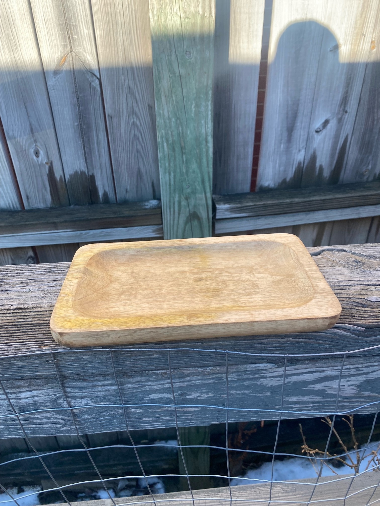 Rectangular Mango Wood Tray | Kitchen Decor | Fast Shipping - The Last ... in