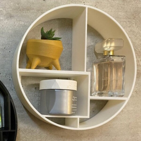 Round Shelf - Etsy within Transforming Interiors One 29-Inch Round Shelf at a Time