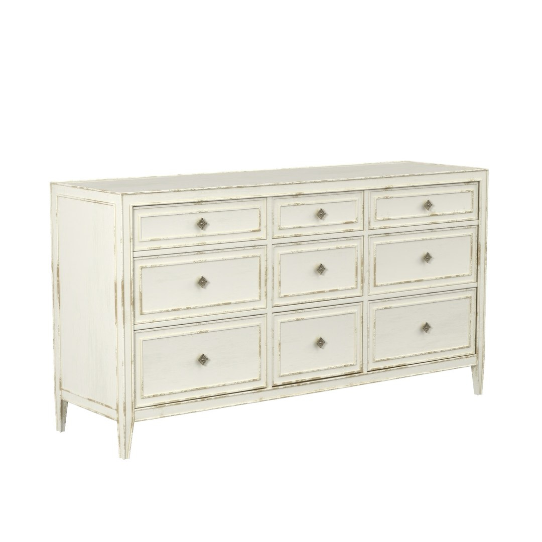 Sanctuary Anastasie Dresser Pbr 3D Model - Turbosquid 2119856 for Integrating the Anastasie Dresser into Your Living Space