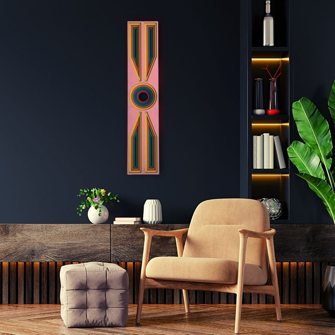 Sculpted Abstract Rectangle Wall Decor - Svaran.com pertaining to Unveiling the Versatility of Walnut Rectangle Wall Decor