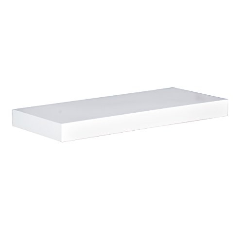 Southern Enterprises Chicago Floating Shelf, 24', White | Pricepulse in A Closer Look at the Chicago White Floating Shelf Its Practicality and Appeal