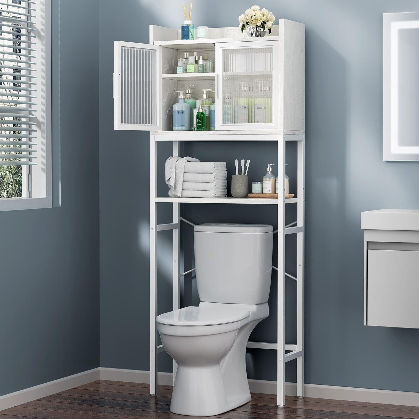 Sturdy Over The Toilet Cabinet At Ester Gordan Blog intended for