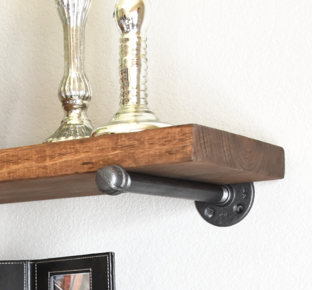 Teton Industrial Rustic Floating Shelf - Modern Farmhouse Shelf - Open ... for Why the Teton II Shelf is a Must-Have for Farmhouse Enthusiasts