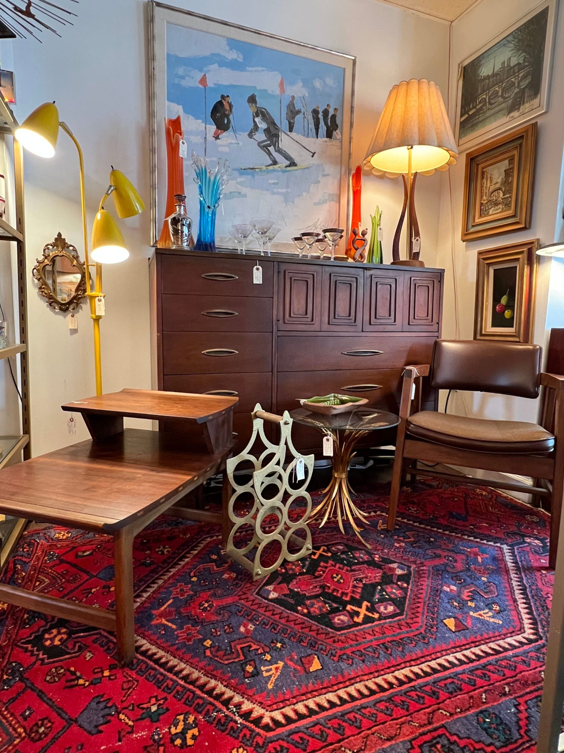 This Del Ray Vintage Store Specializes In Midcentury-Modern Furniture ... in The Furniture of America Daza Cabinet Smart Storage Solutions