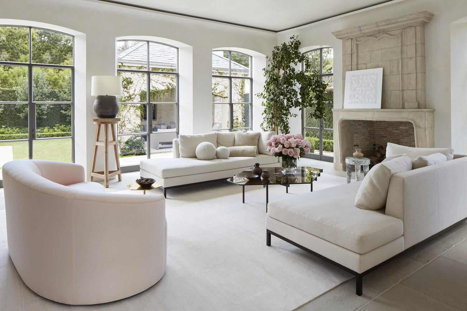 Timeless Living Rooms & Paint Color Ideas To Love In 2023 - Hello Lovely pertaining to Why White Walls Remain a Timeless Choice for Interior Design