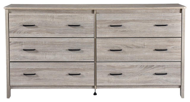 Titeca Contemporary 6 Drawer Dresser - Farmhouse - Dressers - By ... inside
