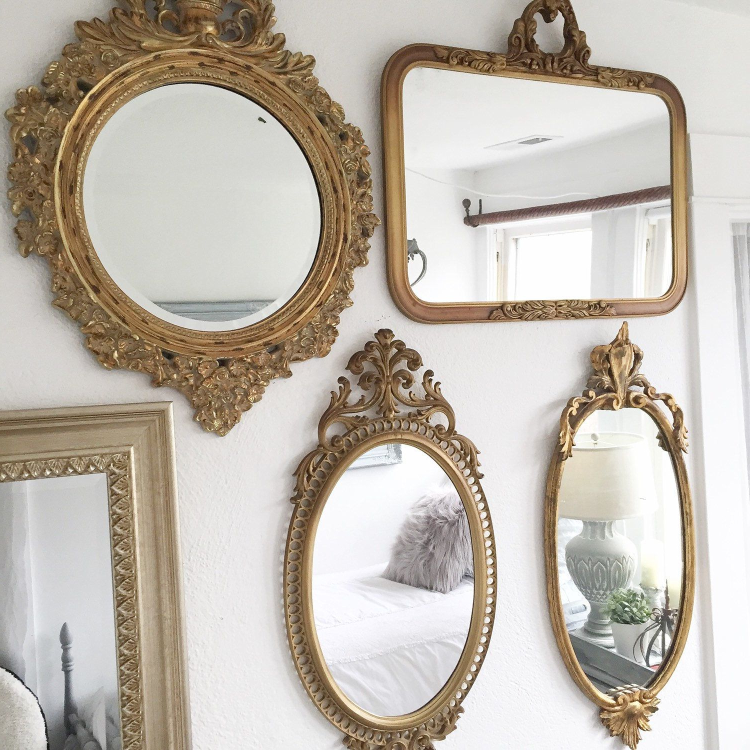 Top 20 Of Vintage Style Wall Mirrors within