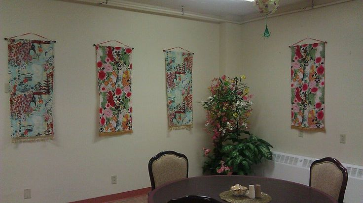 Transform Your Walls With Dowels And Fabric pertaining to
