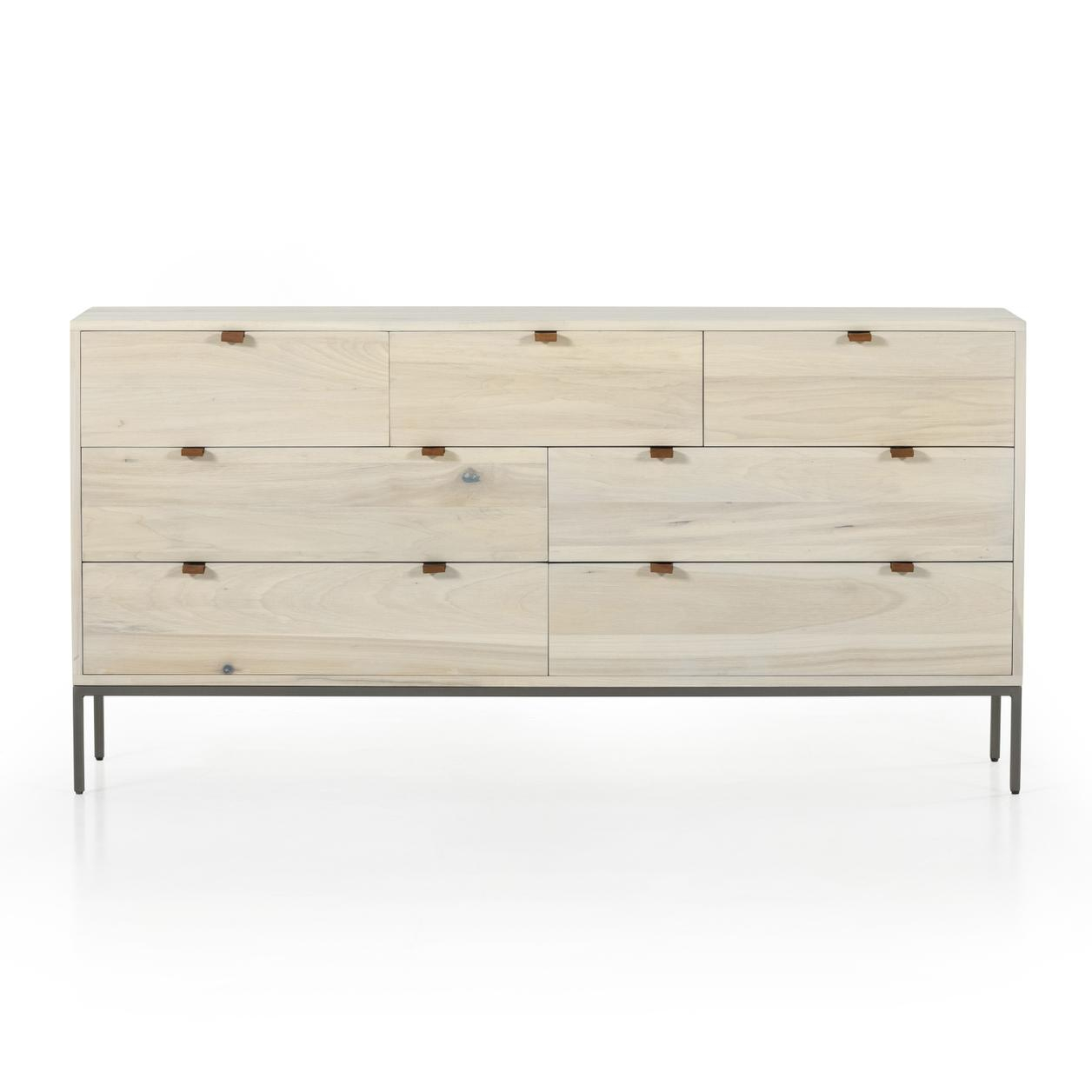 Trey 7 Drawer Dresser In Dove Poplar (108603-006) By Four Hands inside