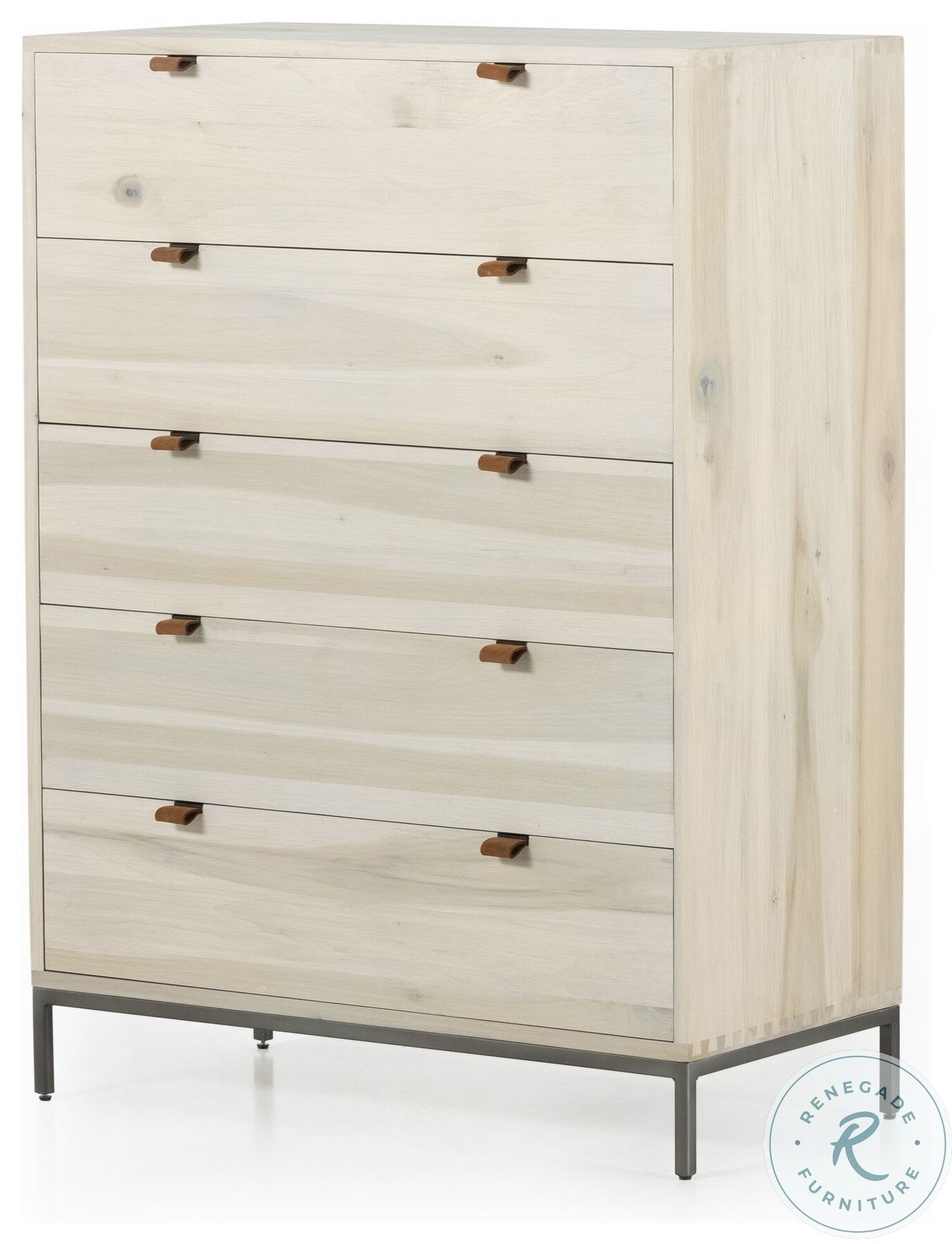 Trey Dove Poplar 5 Drawer Chest From Four Hands | Coleman Furniture with