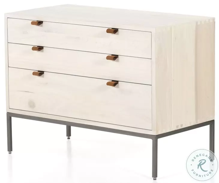 Trey Dove Poplar Large Nightstand From Four Hands | Coleman Furniture with A Closer Look at the Trey 9 Drawer Dresser Dove Poplar Finish