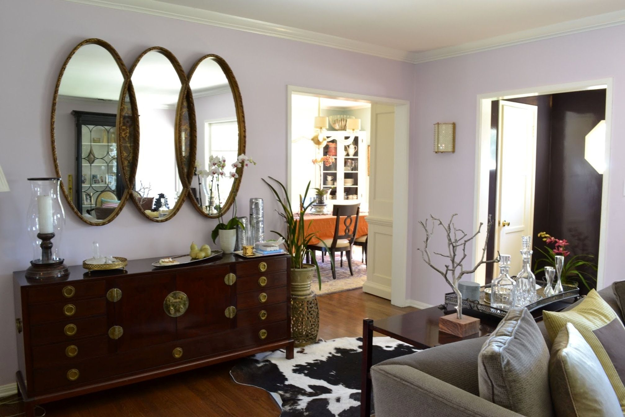 Triple Oval Mirror within