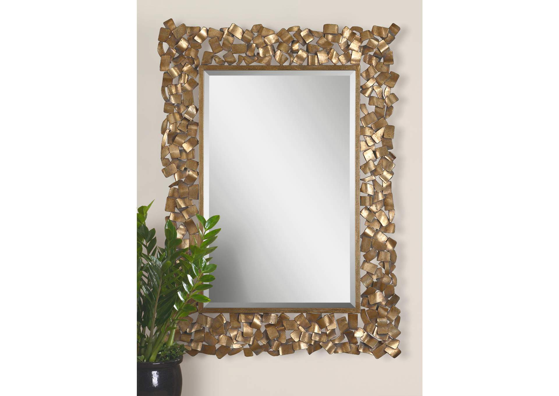 Uttermost Capulin Antique Gold Mirror in