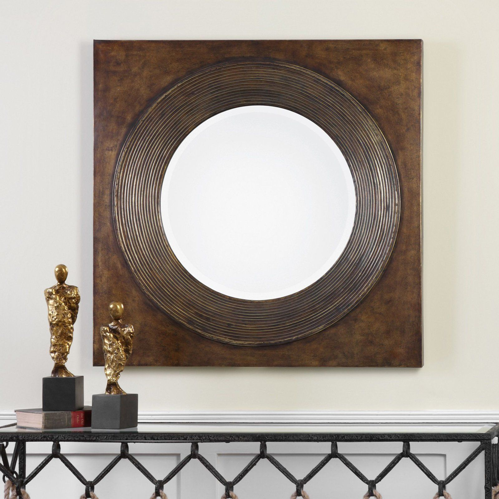 Uttermost Eason Wall Mirror - 36 Diam. In. | From Hayneedle.com ... with The Perfect Blend of Style and Function Uttermost 95210 Mirror