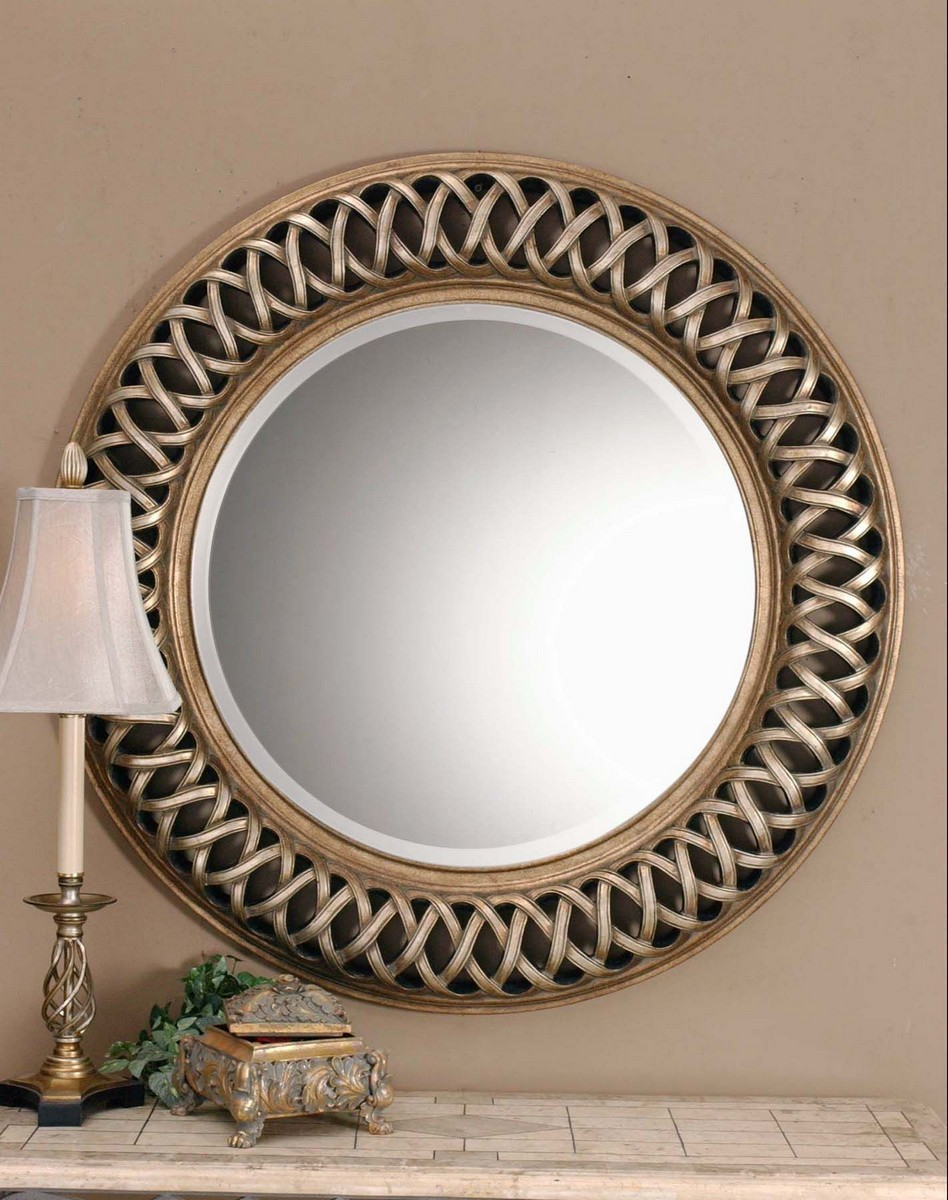 Uttermost Entwined Antique Gold Mirror Uttermost-14028-B At Homelement.com pertaining to
