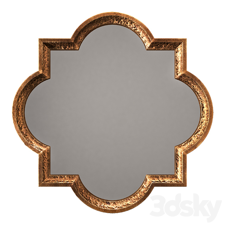 Uttermost Lourosa Antique Gold Mirror - Mirror - 3D Model in A Closer Look at the Uttermost Lourosa Gold Mirror's Unique Details