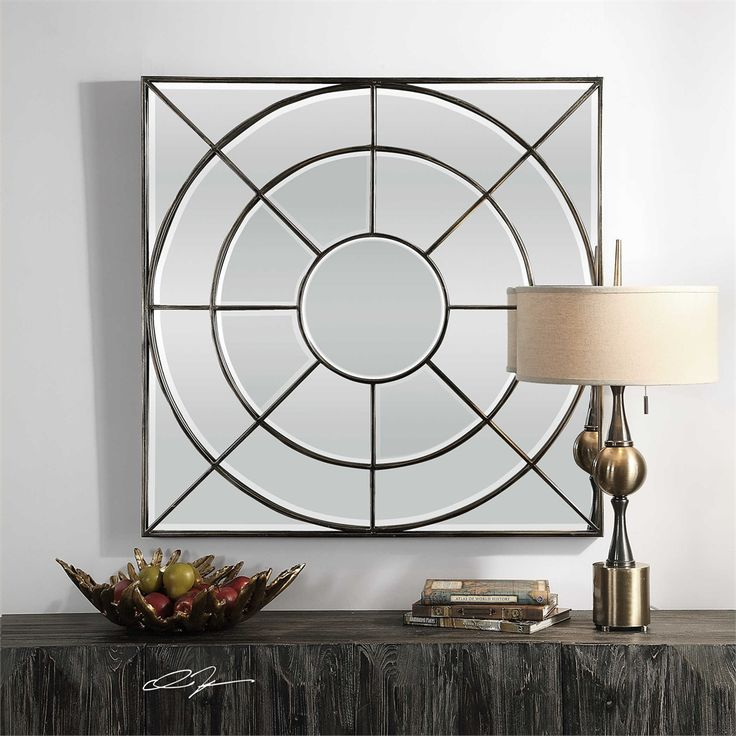 Uttermost Oberon Rustic Bronze Mirror | Decor, Rustic Contemporary ... pertaining to