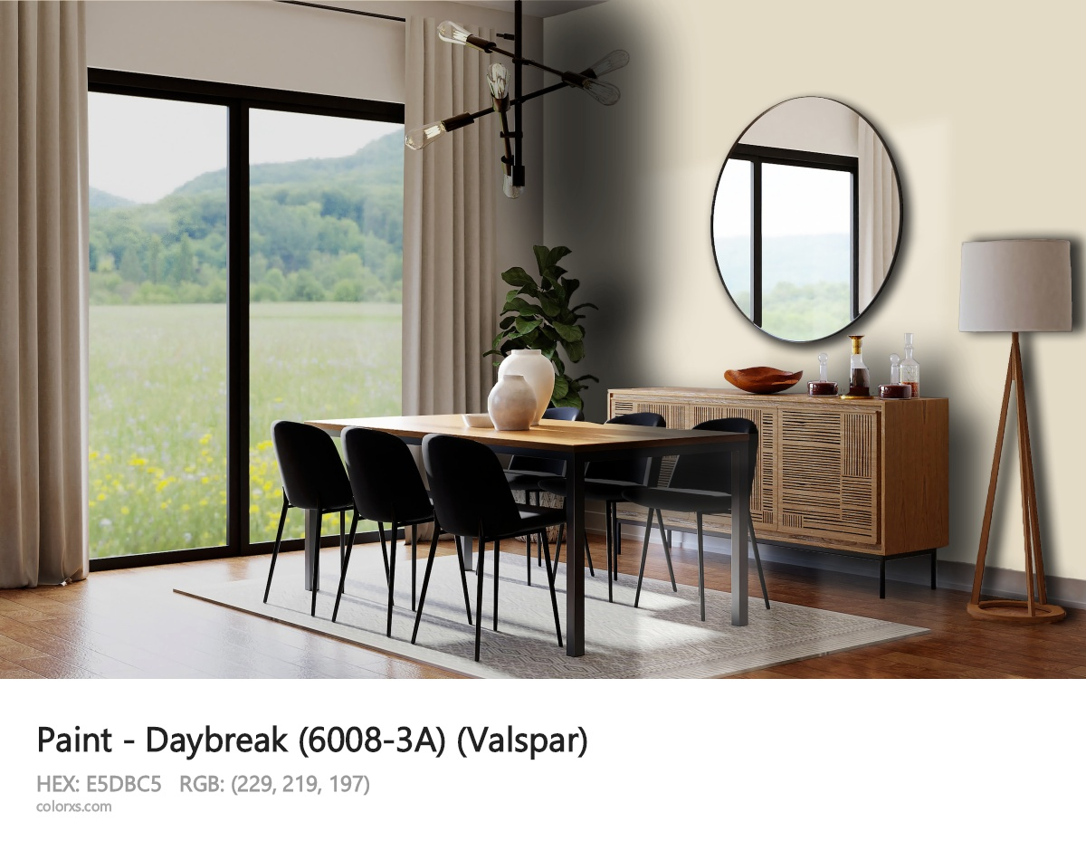 Valspar Daybreak (6008-3A) Paint Color Codes, Similar Paints And Colors ... pertaining to
