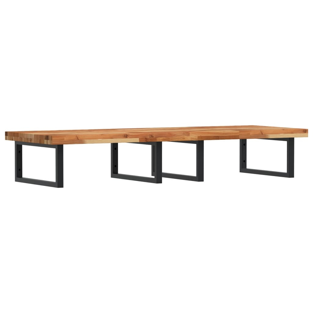 Vidaxl Basin Shelf Wall Mounted Steel And Solid Wood Acacia | Vidaxl.co.uk with