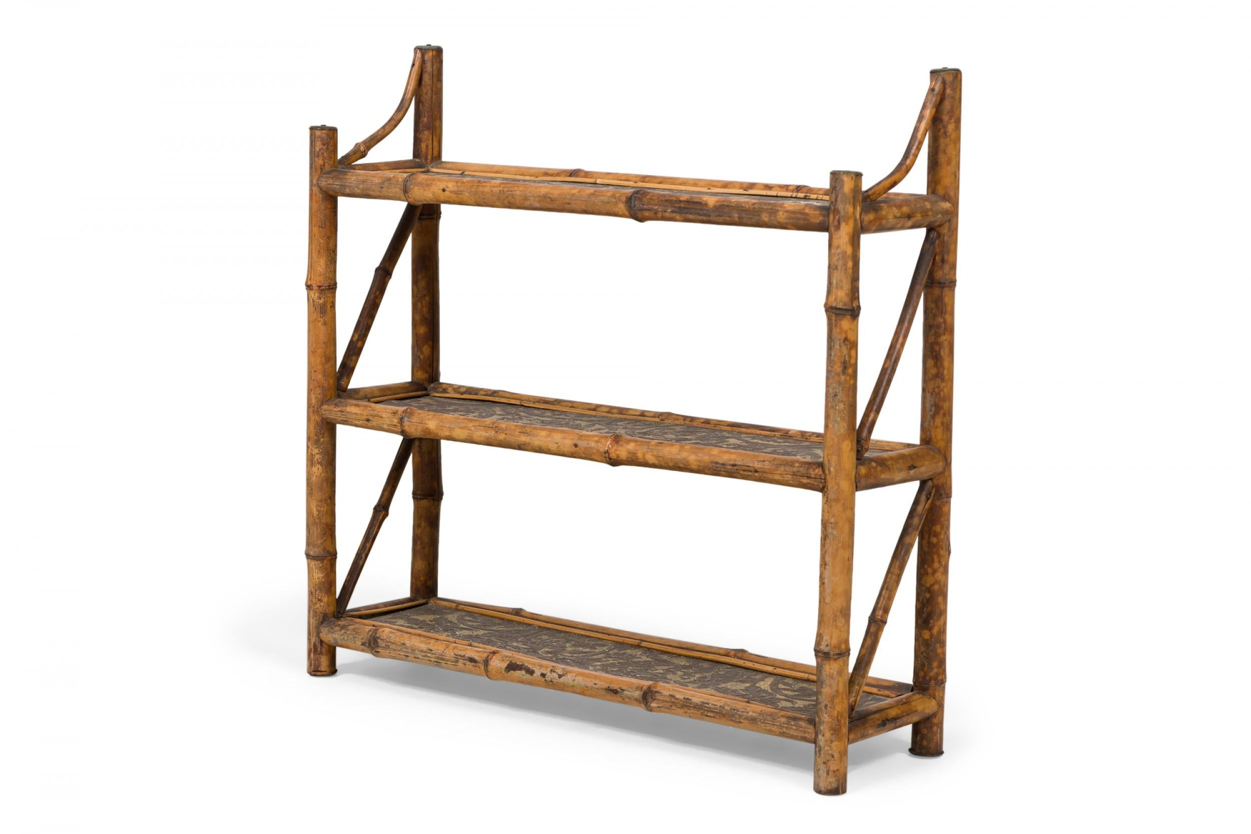 Vintage Bamboo And Carved Wood Wall Shelf For Sale At 1Stdibs with regard to Discovering the Timeless Appeal of Bronze Metal and Wood Shelves