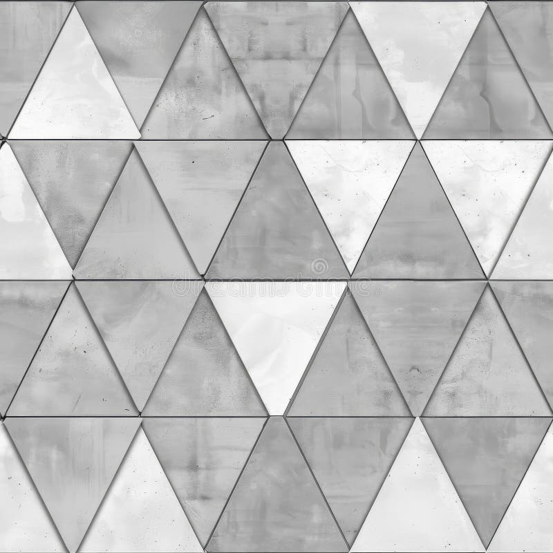 Vintage Cement Tile With Triangular Pattern, Retro Geometric Design For ... regarding Adding a Touch of Retro Style The Designart Triangular Spacy Spheres Mirror Explained
