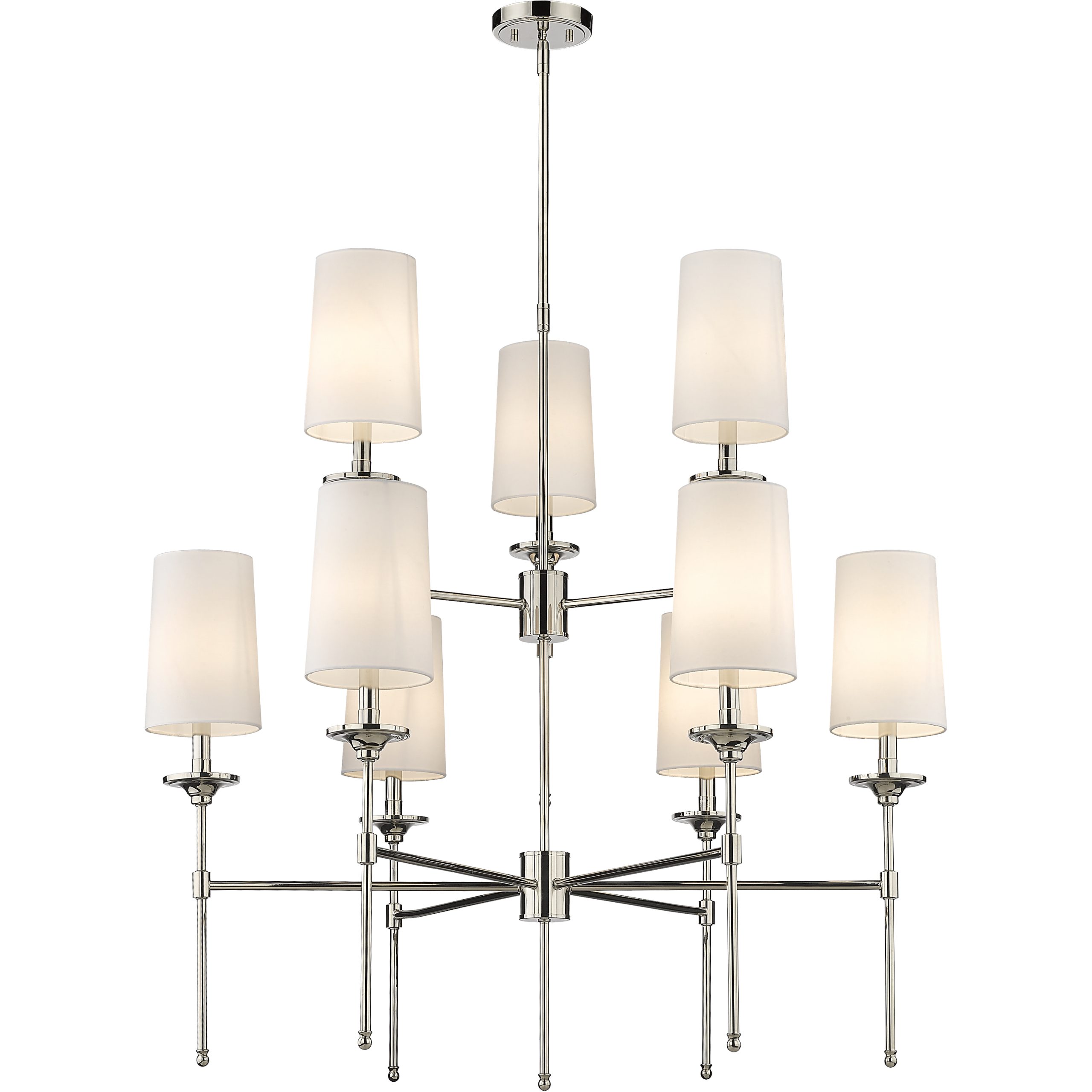 Z-Lite 3033-9Pn Emily 9 Light 38 Inch Polished Nickel Chandelier ... inside A Closer Look at the Z-LITE 3033-5L-RB 5 Light Chandelier in Rubbed Brass
